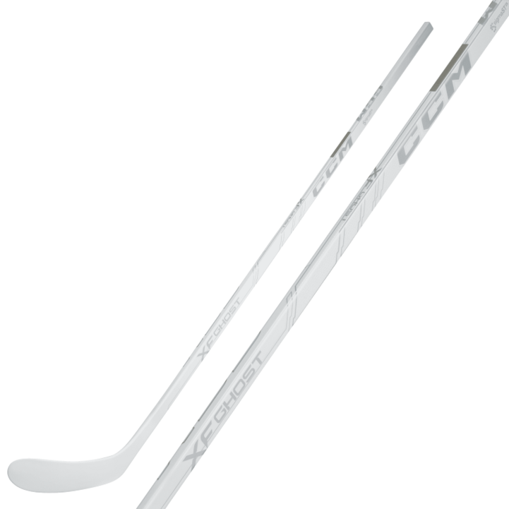 Hokejka CCM Tacks XF GHOST White SR ľavá, pravá